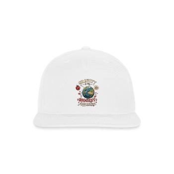 Gravity Is My Biggest Attraction - Snapback Baseball Cap - white - Front