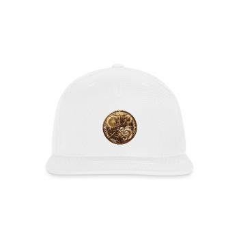 Bronze Regal Crest Emblem - Snapback Baseball Cap - white - Front
