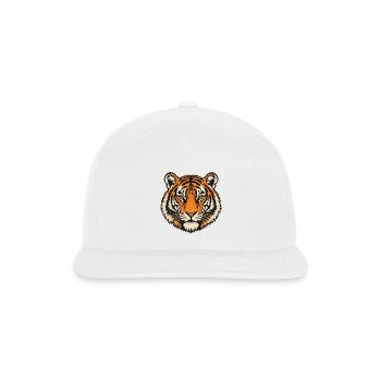 Vintage Tiger - Snapback Baseball Cap - white - Front