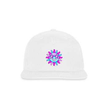 Neon Sun Star Shades - Snapback Baseball Cap - white - Front