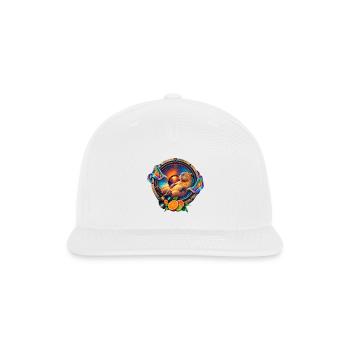 Sunset Groove Rodent - Snapback Baseball Cap - white - Front