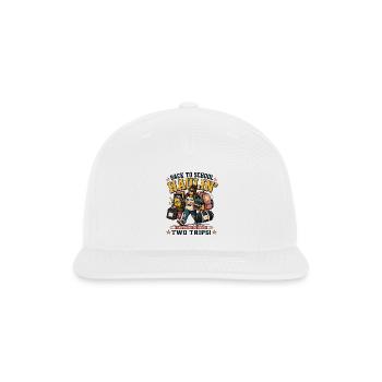 Back To School Haulin Funny Parent - Snapback Baseball Cap - white - Front