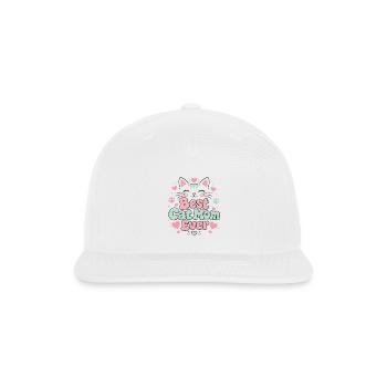 Best_Cat_Mom_Ever_Kawaii_T-Shirt - Snapback Baseball Cap - white - Front