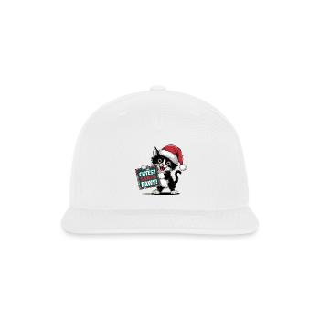 Cutest Santa Paws - Snapback Baseball Cap - white - Front