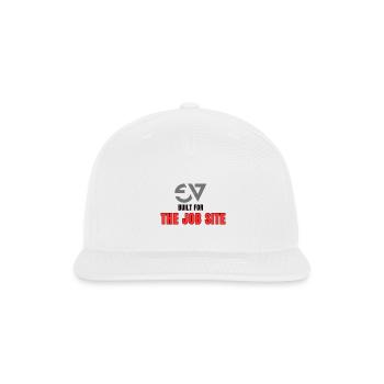 Built For The Job Site Shirt – Construction Worker - Snapback Baseball Cap - white - Front