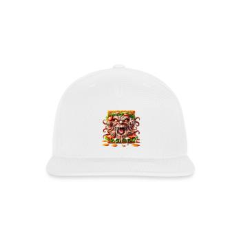 Terrifying Monster Sandwich - Snapback Baseball Cap - white - Front