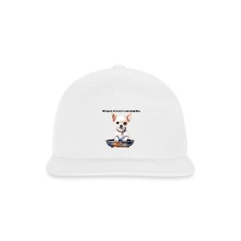 Chihuahua weapon of mass consumption - Snapback Baseball Cap - white - Front