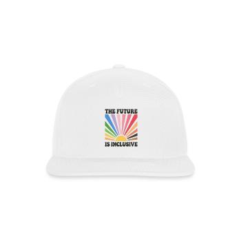 The Future is Inclusive - Snapback Baseball Cap - white - Front