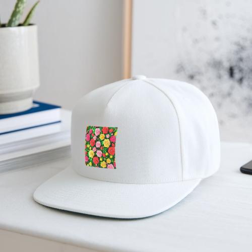 Floral print, colors in rose flowers, nature - Snapback Baseball Cap