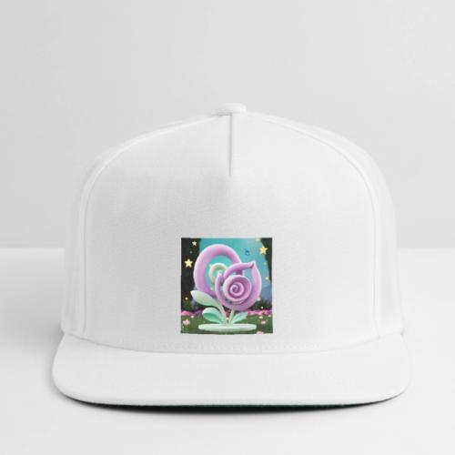 Lila Bloom | Double Floral Eco-Inspired Art - Snapback Baseball Cap