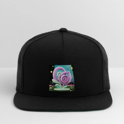 Lila Bloom | Double Floral Eco-Inspired Art - Snapback Baseball Cap