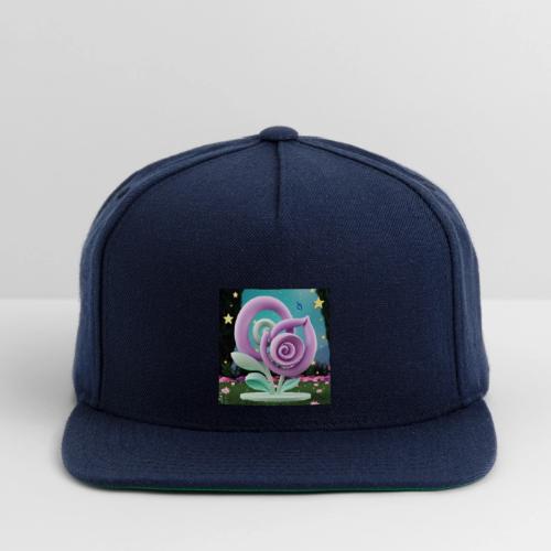 Lila Bloom | Double Floral Eco-Inspired Art - Snapback Baseball Cap