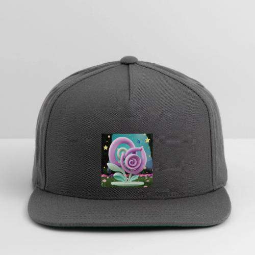 Lila Bloom | Double Floral Eco-Inspired Art - Snapback Baseball Cap