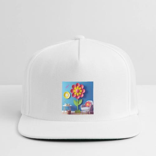 Flower design and harmony of environmental well-be - Snapback Baseball Cap