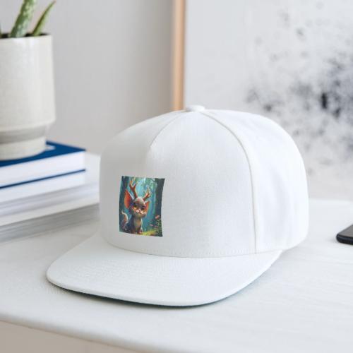 Magical Forest Creature with Deer Horns - Snapback Baseball Cap