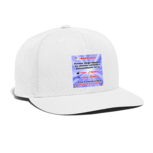 Personalized Souvenirs with Photo, Phrase, Design - Snapback Baseball Cap