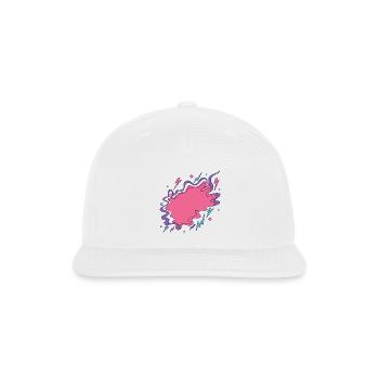 Vibrant Storm Cloud Illustration - Snapback Baseball Cap - white - Front