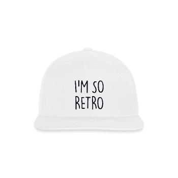 I'm so Retro - Snapback Baseball Cap - white - Front
