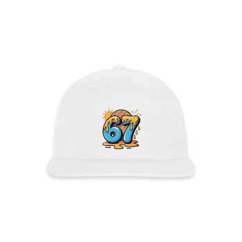 Melting 67 Summer Scoop - Snapback Baseball Cap - white - Front