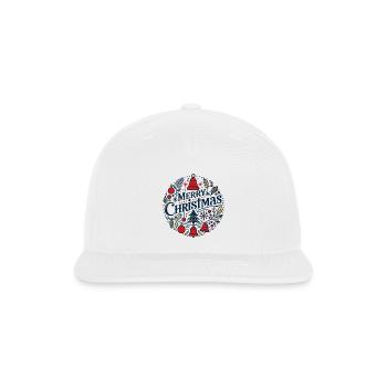 Merry Christmas 3 - Snapback Baseball Cap - white - Front