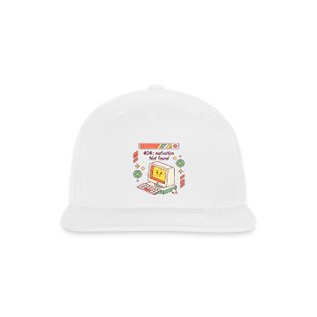 Retro Computer 404 Mood - Snapback Baseball Cap - white - Front