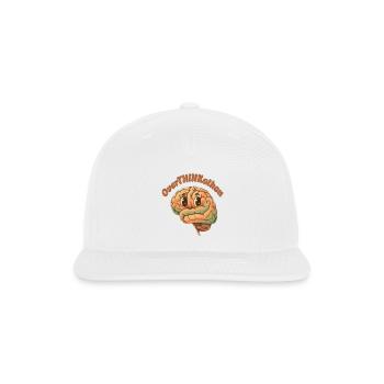 OverThinkathon Brain - Snapback Baseball Cap - white - Front