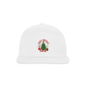 merry_cristmas_-3- - Snapback Baseball Cap - white - Front