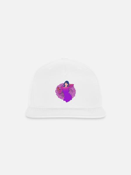 Neon Velvet Diva - Snapback Baseball Cap - white