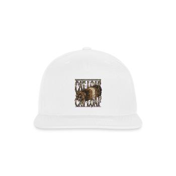 Cat Loaf Heavy Metal Parody - Snapback Baseball Cap - white - Front