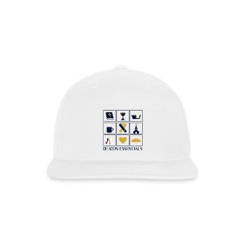 Church Religious Deacon Essentials - Snapback Baseball Cap - white - Front