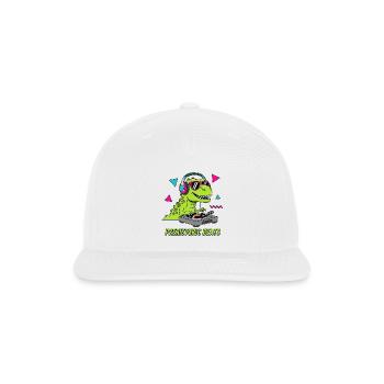 Prehistoric Beats DJ Dino - Snapback Baseball Cap - white - Front
