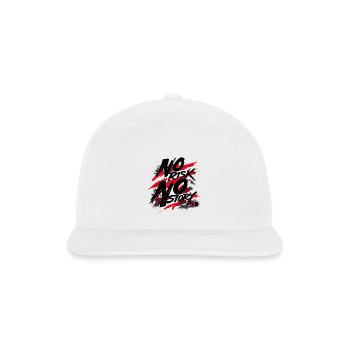 No Risk No Story - Snapback Baseball Cap - white - Front