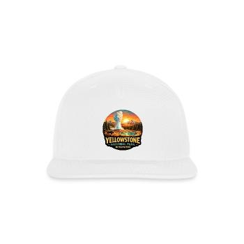 Yellowstone National Park Adventure Nature - Snapback Baseball Cap - white - Front