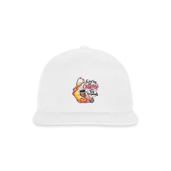 Fueled By Caffeine And Tiny Footprints NICU Nurse - Snapback Baseball Cap - white - Front