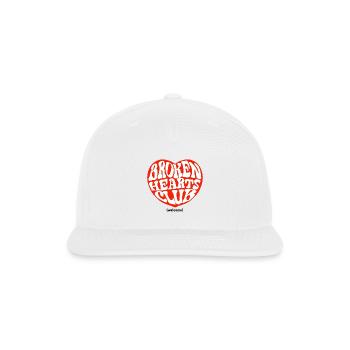 Broken Hearts Club - Snapback Baseball Cap - white - Front