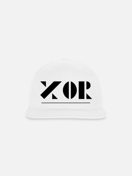 xor - Snapback Baseball Cap - white