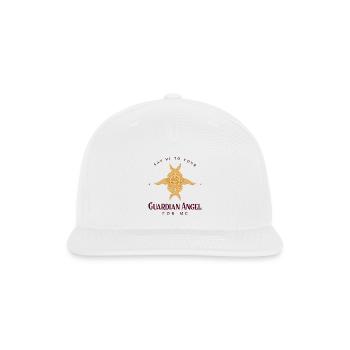 Guardian Angel Emblem Design - Snapback Baseball Cap - white - Front