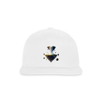 Floating Fantasy Waterfall Scene - Snapback Baseball Cap - white - Front