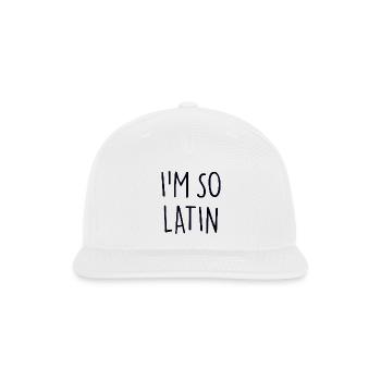 I am so Latin America - Snapback Baseball Cap - white - Front