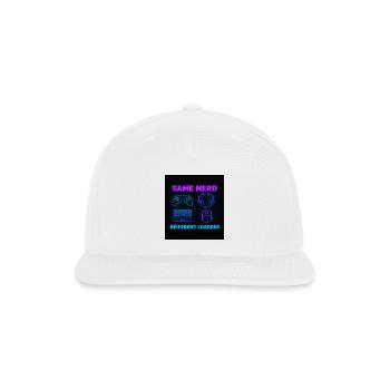 Same Nerd Different Loadout - Snapback Baseball Cap - white - Front
