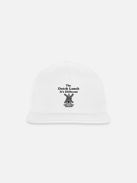 The Dutch Lunch - Snapback Baseball Cap - white