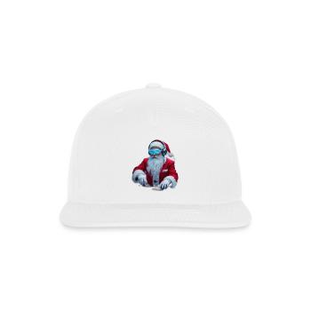 Futuristic Santa DJ - Snapback Baseball Cap - white - Front