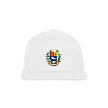 Venezuelan Coat of Arms Crest - Snapback Baseball Cap - white - Front