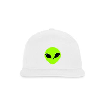  Alien  - Snapback Baseball Cap - white - Front