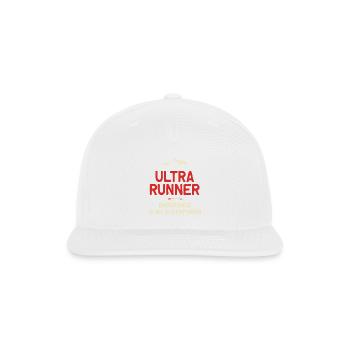 Ultra Runner - Endurance is My Superpower - Snapback Baseball Cap - white - Front