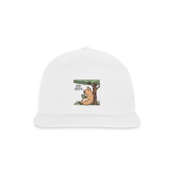 Capybara Reading Under Tree - Snapback Baseball Cap - white - Front
