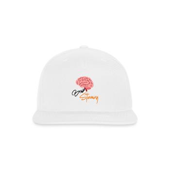 Brain Storming - Snapback Baseball Cap - white - Front