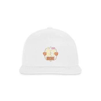 Give Love Get More Hearts - Snapback Baseball Cap - white - Front