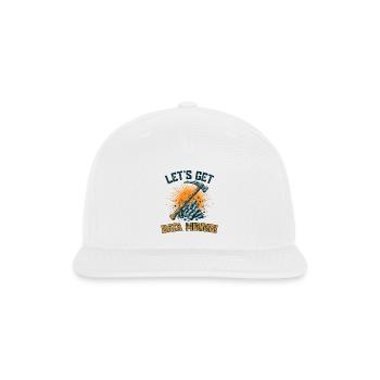 Let's Get Data Mining - Snapback Baseball Cap - white - Front
