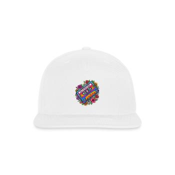 Bloom & Bass Cassette - Snapback Baseball Cap - white - Front